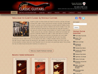 garysguitars.com Webseite Vorschau