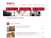 sigmund-kiener-stiftung.de Webseite Vorschau