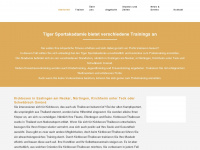 tiger-sportakademie.de Webseite Vorschau