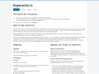 esperanto.is Webseite Vorschau
