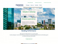 caverion.lt Webseite Vorschau