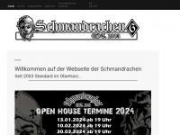 schmandrachen.de Webseite Vorschau
