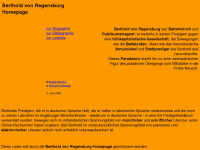 berthold-von-regensburg.de Webseite Vorschau