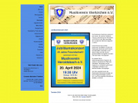 musikverein-vierkirchen.de Webseite Vorschau