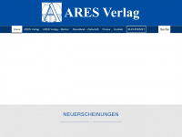 ares-verlag.com Webseite Vorschau