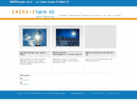 energiefabrik.ch Webseite Vorschau