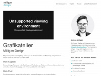 milligan-design.ch Webseite Vorschau