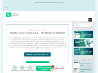 tabellarischer-lebenslauf.net Webseite Vorschau