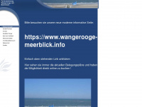 wangerooge-meeresblick.de Webseite Vorschau