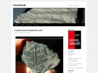 fossilfunde.wordpress.com Webseite Vorschau