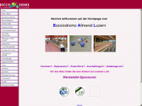 bocciodromo-luzern.com Webseite Vorschau