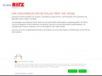 ritz.ch Webseite Vorschau