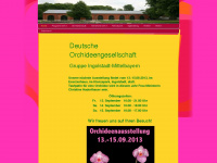 orchideenausstellung.info Webseite Vorschau
