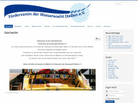 förderverein-wasserwacht-diessen.de Webseite Vorschau