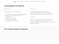 carolinemarti.ch Webseite Vorschau