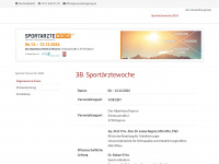 sportaerztewoche.com Webseite Vorschau