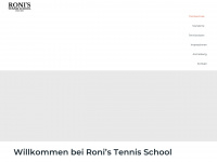 ronistennisschool.ch Webseite Vorschau