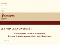 kokopelli-semences.fr Webseite Vorschau