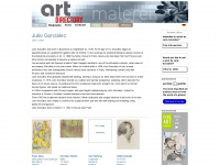 julio-gonzalez-artworks.com Webseite Vorschau
