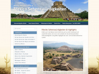 mexiko-sehenswuerdigkeiten.com Webseite Vorschau