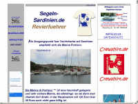 segeln-sardinien.de Webseite Vorschau