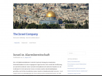 theisraelcompany.wordpress.com Webseite Vorschau