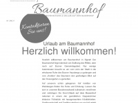 baumannhof-bz.it Webseite Vorschau