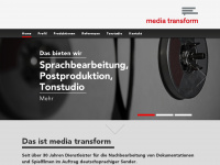 media-transform.de Webseite Vorschau