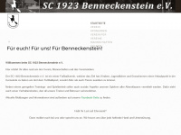 scbenneckenstein.de Webseite Vorschau