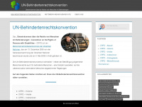 behindertenrechtskonvention.info Webseite Vorschau