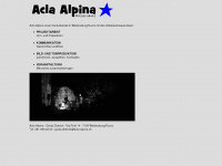 acla-alpina.ch Webseite Vorschau