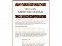 testsieger-kaffeevollautomaten.de Webseite Vorschau