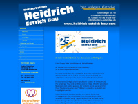 heidrich-estrich-bau.com Webseite Vorschau