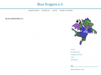 blue-dragons-kerpen.de Webseite Vorschau