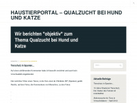 haustierportal.wordpress.com Webseite Vorschau