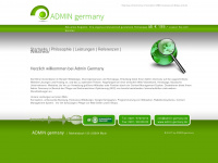 admin-germany.de Webseite Vorschau