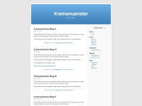 kremsmuenster.wordpress.com Webseite Vorschau