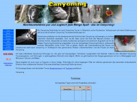 tirol-canyoning.at Webseite Vorschau