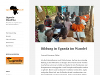 ugandaostafrika.de Webseite Vorschau