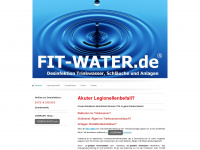 fit-water.de Webseite Vorschau