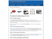 tischtennis-kaufberatung.de Webseite Vorschau