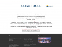 cobaltoxid.com Webseite Vorschau