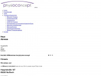 physioconcept-nussloch.de Webseite Vorschau