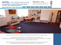 hotel-city-appartements.de Webseite Vorschau