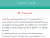 thewebhunter.se Webseite Vorschau