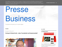 pressebusiness.blogspot.com Webseite Vorschau