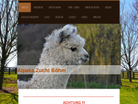 alpaca-zucht-boehm.de Webseite Vorschau