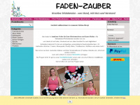 faden-zauber.com Webseite Vorschau