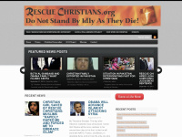 rescuechristians.org Webseite Vorschau