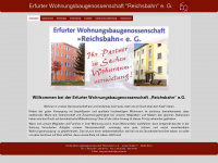 wbg-reichsbahn.de Webseite Vorschau